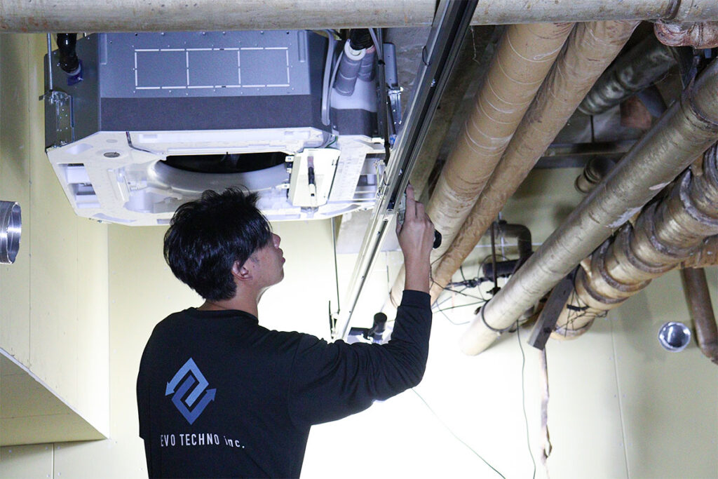 リース利用で業務用エアコン導入